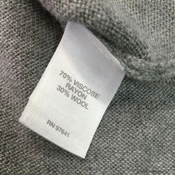 J. Jill Womens Gray Wool Blend Knit Side Slits Long Tunic Sweater Dress Medium - Picture 8 of 11